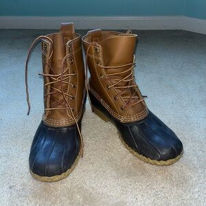 L.L.Bean Women’s Classic Tan Brown Bean Boots - Size 9M - EUC - #212880